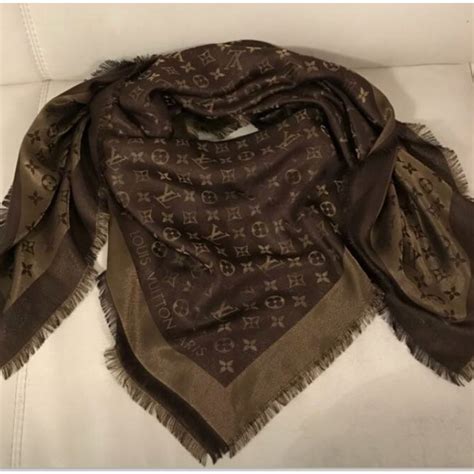 louis vuitton schal damen braun|louis vuitton shawl and stoles.